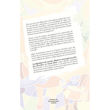 Dignity is worth a lot: Nicaraguan women forge rights in Costa Rica (DIGITAL BOOK PDF)